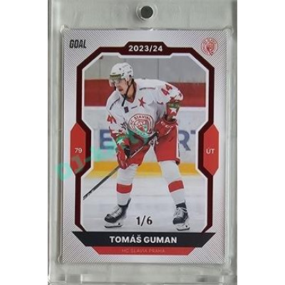 2023/24 Goal cards Chance Liga 2. série #342 Tomáš Guman Red 1/6