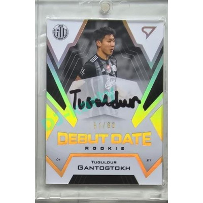 2023/24 Sportzoo Fortuna Liga 2. série #DRS-TG Tuguldur Gantogtokh Debut Date Rookie Auto xx/80