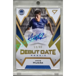 2023/24 Sportzoo Fortuna Liga 2. série #DRS-JH Jakub Hudák Debut Date Rookie Auto xx/80
