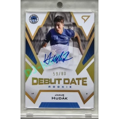 2023/24 Sportzoo Fortuna Liga 2. série #DRS-JH Jakub Hudák Debut Date Rookie Auto xx/80