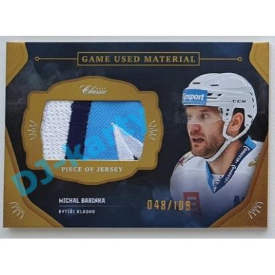 2020/21 OFS 1.série Michal Barinka #GUM-MBA 048/109 Game Used Material