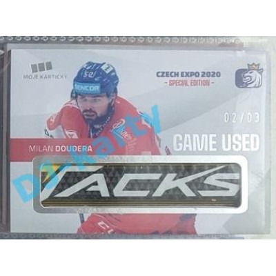 2020 MK reprezentace Milan Doudera #4 02/03 Game Used Czech Expo