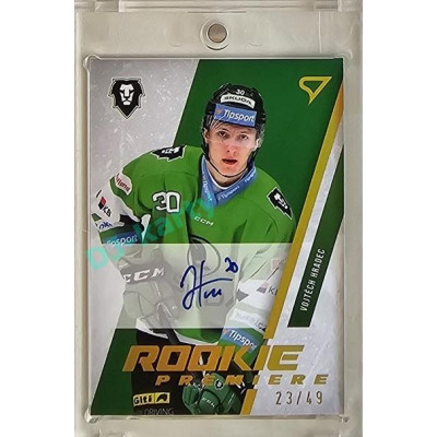 2023/24 Sportzoo ELH 1. série #RPS-VH Vojtěch Hradec Rookie Premiere Auto 23/49