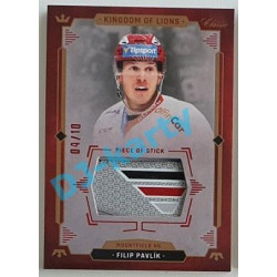 2021 OFS Kingdom of Lions Filip Pavlík #S04 04/10 Piece of Stick RED