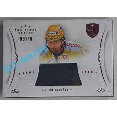 2021/22 OFS The Final Series Jiří Marušák #STI-MAJ 09/10 Game Used Stick Red