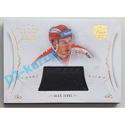 2021/22 OFS The Final Series Aleš Jergl #STI-JEA 07/20 Game Used Stick Gold