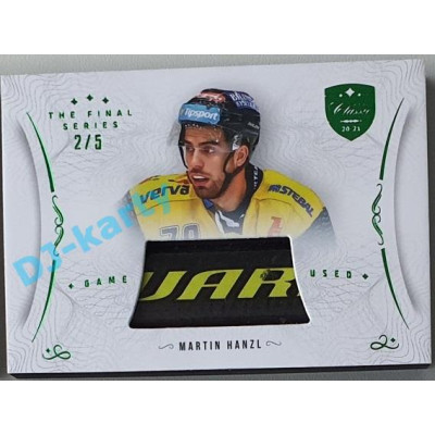 2021/22 OFS The Final Series Martin Hanzl #STI-HAM 2/5 Game Used Stick Emerald