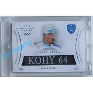 2021/22 OFS The Final Series Martin Kohout #STI-KOM 1/1 Game Used Stick Blue