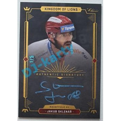 2021/22 OFS The Final Series Jakub Sklenář #A18 1/5 Bonus Signature Kingdom of Lions