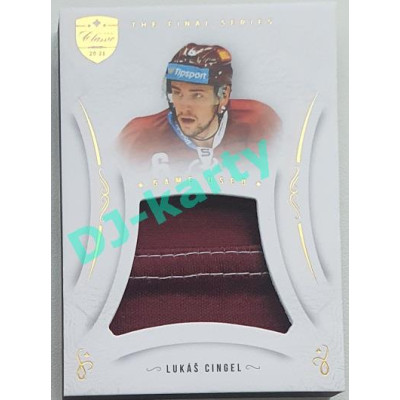 2021/22 OFS The Final Series Lukáš Cingel #JER-LC Game Used Jersey Gold PROMO