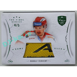 2021/22 OFS The Final Series Rudolf Červený #STI-CER 4/5 Game Used Stick Emerald