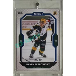2023/24 Goal cards Chance Liga 2. série #218 Rayen Petrovický Blue 10/10