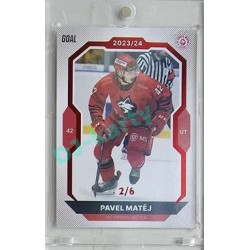 2023/24 Goal cards Chance Liga 2. série #324 Pavel Matěj Red 2/6