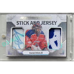 2023/24 Goal cards Chance Liga 2. série #SJ-07 Daniel Dolejš Game Used Material Jersey&Stick PROMO
