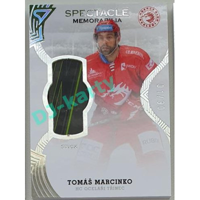 2021/22 Sportzoo TIPSPORT ELH 2. série #SR-TM Tomáš Marcinko Spectacle Memorabilia 01/30