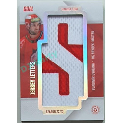2022/23 Goal Cards Chance Liga 1. série #JL-14 Vladimír Svačina Jersey Letters 1/7