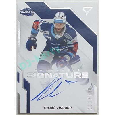 2022/23 Sportzoo ELH 1. série #AS2-TV Tomáš Vincour Signature level 2 093/100