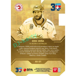 2022/23 Sportzoo ELH 2. série #AV-01 Erik Hrňa 30 let ELH Limited xx/50