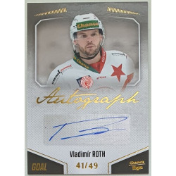2022/23 Goal Cards Chance Liga 2. série #127 Vladimír Roth Autograph xx/49