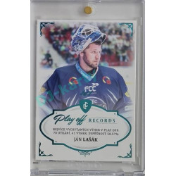2023 Legendary Cards REKORDY ČESKÉ EXTRALIGY #PW-04 Ján Lašák Play Off Turquoise 1/1
