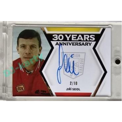 2024 MK Stadion znovu v akci #30YA-28 Jiří Seidl Gold Autograph parallel 2/10