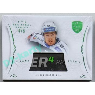 2021/22 OFS The Final Series Jan Hladoník #STI-HLA 4/5 Game Used Stick Emerald