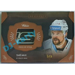 2020/21 OFS 1.série Tomáš Malec #RPS-TMA 5/5 Game Used Remnants Black Cut