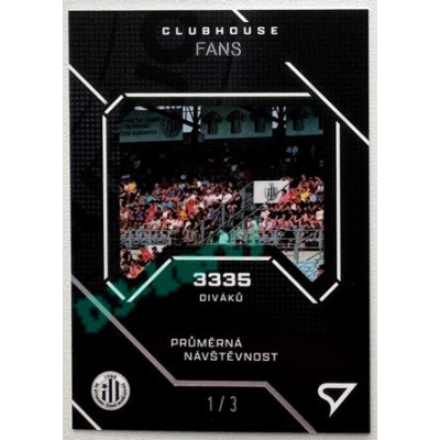 2024/25 Sportzoo Chance Liga 1. série #CH-90 fans Clubhouse Silver Lasers 1/3