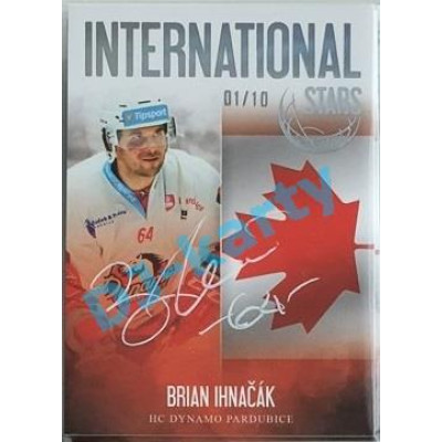2020/21 OFS 1. série Brian Ihnačák #IS-18 1/10 International Stars Signature
