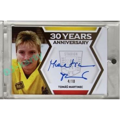 2024 MK Stadion znovu v akci #30YA-13 Tomáš Martinec Gold Autograph parallel 4/10