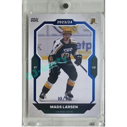 2023/24 Goal cards Chance Liga 2. série #220 Mads Larsen Blue 10/10