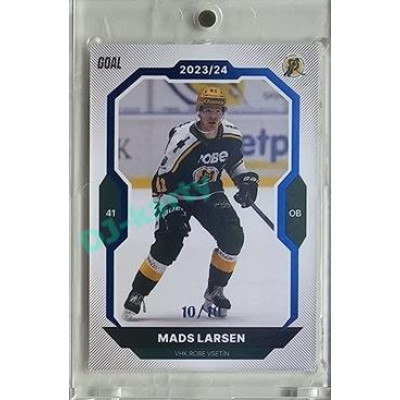 2023/24 Goal cards Chance Liga 2. série #220 Mads Larsen Blue 10/10