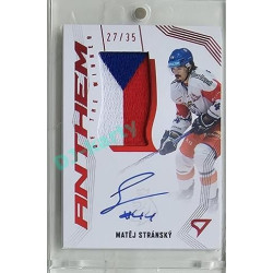 2024 Sportzoo Hokejové ČESKO #AW-MS Matěj Stránský Anthem of the Winner Auto Flag 27/35