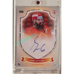 2023/24 Goal cards Chance Liga O kapku lepší hokej #14 Jan Výtisk Expo Ostrava Signature x/6