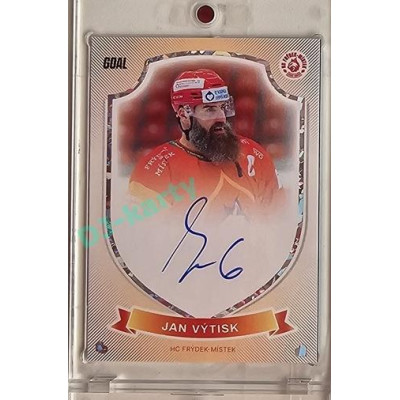 2023/24 Goal cards Chance Liga O kapku lepší hokej #14 Jan Výtisk Expo Ostrava Signature x/6