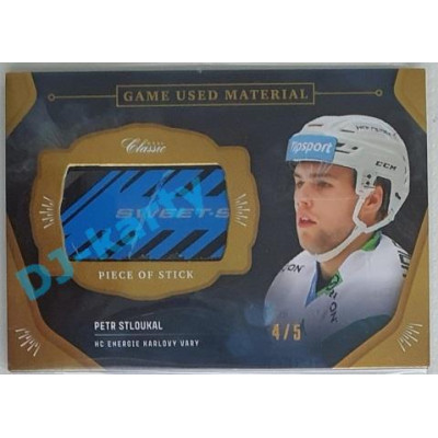 2020/21 OFS 1.série Petr Stloukal #GUM-PST 4/5 Game Used Material Black Cut