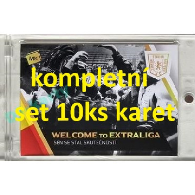 2024 MK Stadion znovu v akci Welcome to Extraliga kompletní set 10ks karet