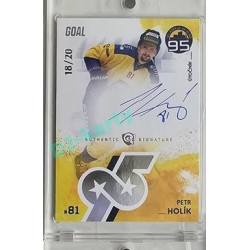 2024 Goal Cards 95. VÝROČÍ ZLÍNSKÉHO HOKEJE #ZL15 Petr Holík Signature xx/20