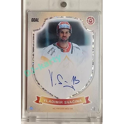 2023/24 Goal cards Chance Liga O kapku lepší hokej #15 Vladimír Svačina Expo Ostrava Signature x/6