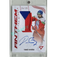 2024 Sportzoo Hokejové ČESKO #AW-TD Tomáš Dvořák Anthem of the Winner Auto Flag 24/35
