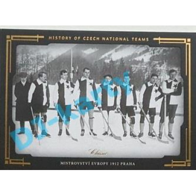 2020 OFS SSČH Mistrovství Evropy 1912 Praha #HCNT-03 03/10 History of Czech National Teams Gold