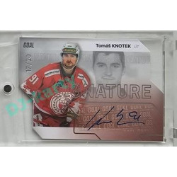 2023/24 Goal cards Chance Liga 2. série #S-87 Tomáš Knotek Autograph Silver 17/20