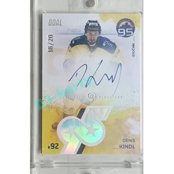 2024 Goal Cards 95. VÝROČÍ ZLÍNSKÉHO HOKEJE #ZL16 Denis Kindl Signature xx/20