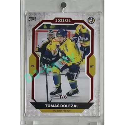 2023/24 Goal cards Chance Liga 2. série #311 Tomáš Doležal Red 1/6