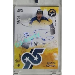 2024 Goal Cards 95. VÝROČÍ ZLÍNSKÉHO HOKEJE #ZL17 Bedřich Köhler Signature xx/20