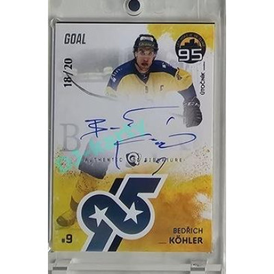 2024 Goal Cards 95. VÝROČÍ ZLÍNSKÉHO HOKEJE #ZL17 Bedřich Köhler Signature xx/20