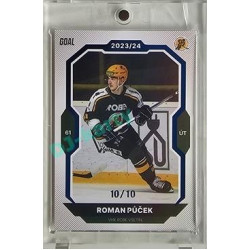 2023/24 Goal cards Chance Liga 2. série #225 Roman Půček Blue 10/10