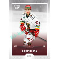 2022/23 Goal Cards Chance Liga 2. série #251 Aleš Poledna Expo Ostrava SILVER 1of2