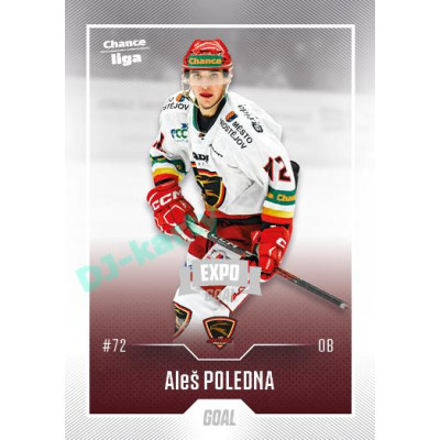 2022/23 Goal Cards Chance Liga 2. série #251 Aleš Poledna Expo Ostrava SILVER 1of2