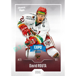 2022/23 Goal Cards Chance Liga 2. série #255 David Routa Expo Blue x/4